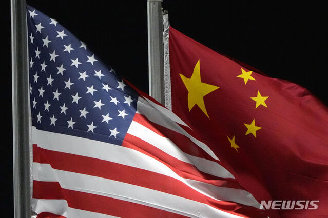 ▲ 성조기와 중국 국기. 출처=APⓒ뉴시스