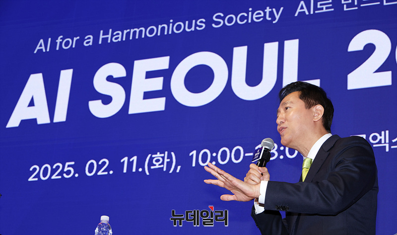 ▲ 지난 11일 오세훈 서울시장은 AI Seoul 2025 컨퍼런스에서 