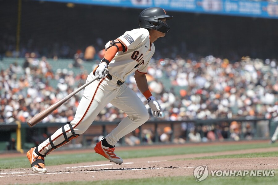 ▲ 샌프란시스코 이정후가 시즌 14호 2루타를 때렸고, 팀은 4-8로 패배했다.ⓒ연합뉴스 제공