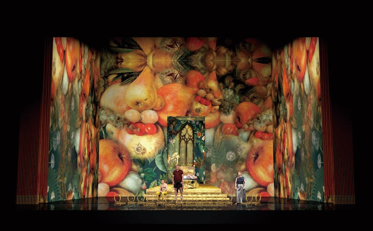 ▲ 오페라 '세 개의 오렌지에 대한 사랑' 무대 디자인.ⓒ국립오페라단