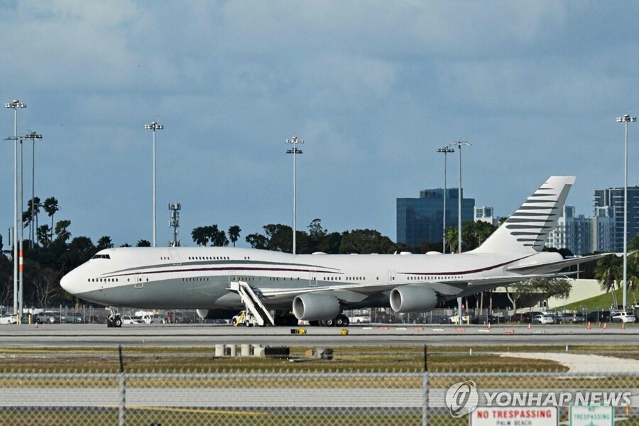 ▲ 카타르의 보잉 747 항공기. ⓒ연합뉴스 제공.