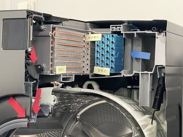 ▲ '비스포크 AI 콤보' 제품 내부.ⓒ이가영 기자