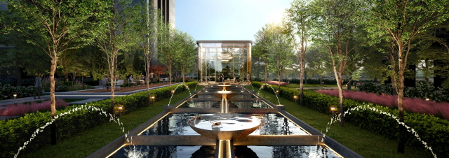 ▲ 용산정비창 조경이미지. ⓒHDC현대산업개발