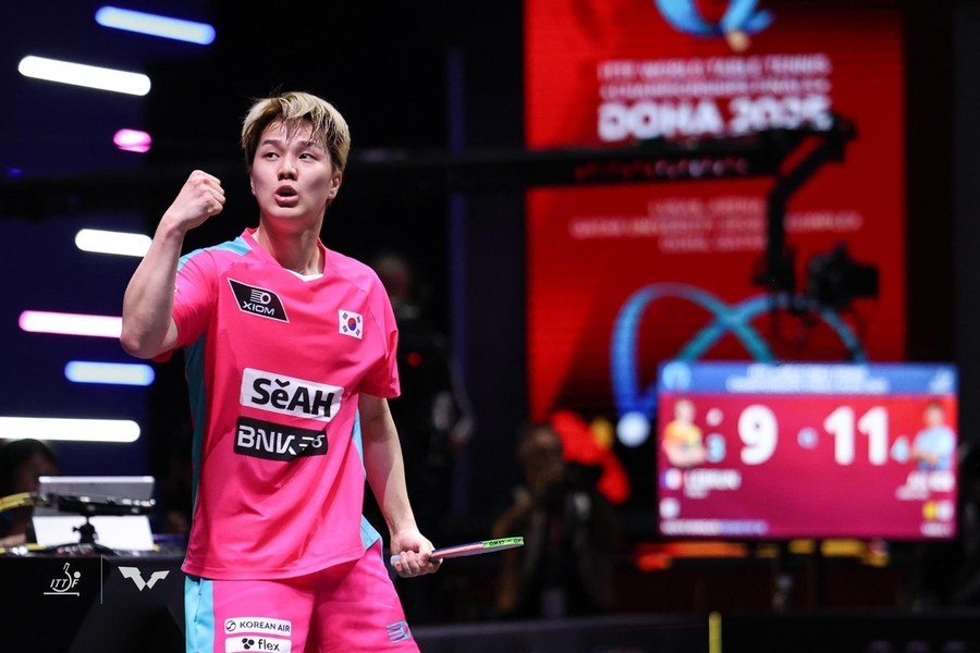 ▲ 안재현이 세계선수권 8강에서 패배하며 4강 진출에 실패했다.ⓒ대한탁구협회 제공