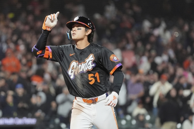 ▲ 샌프란시스코 이정후가 워싱턴을 상대로 6경기 연속 안타 행진을 이어갔다.ⓒ뉴시스 제공