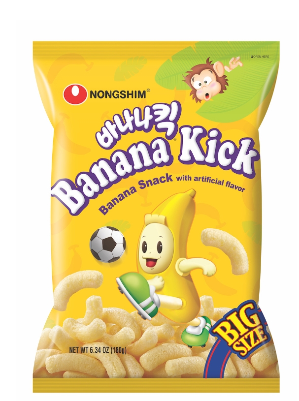 ▲ 미국에서 판매 중인 '바나나킥' ⓒNONGSHIM AMERICA 홈페이지