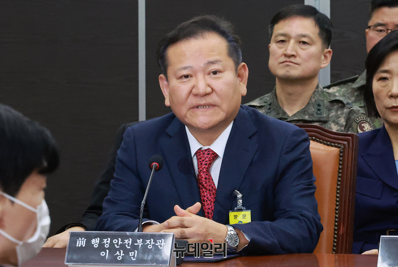 ▲ 이상민 전 행정안전부 장관. ⓒ뉴데일리 DB