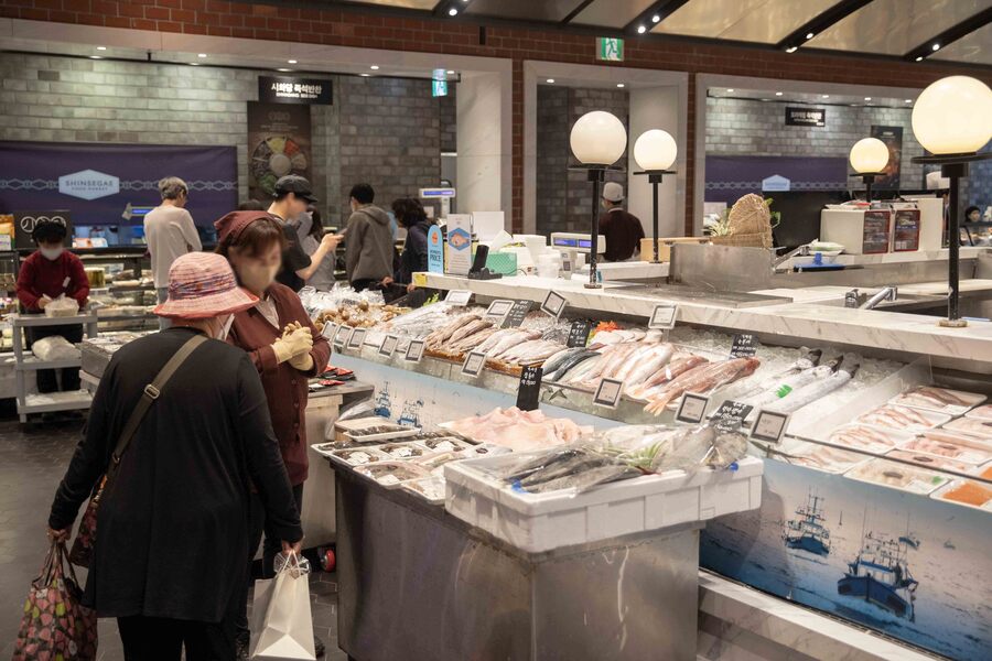 ▲ 신세계백화점 본점 지하 1층 수산물 코너 전경ⓒ신세계백화점