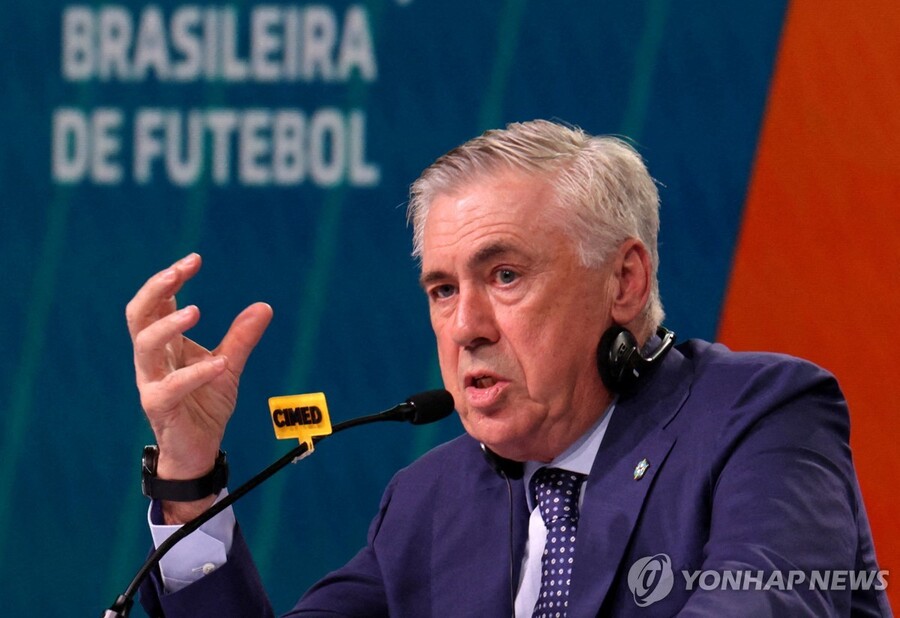 ▲ 카를로 안첼로티 브라질 대표팀 감독이 월드컵 예선에 나설 브라질 대표팀 명단 25명을 확정했다.ⓒ연합뉴스 제공