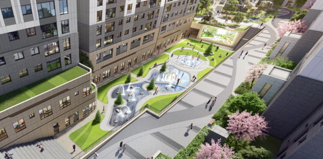 ▲ 미디어파사드 적용 이미지. ⓒ금호건설