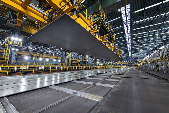 ▲ 고망간강 후판공장 제품 적치 ⓒ포스코