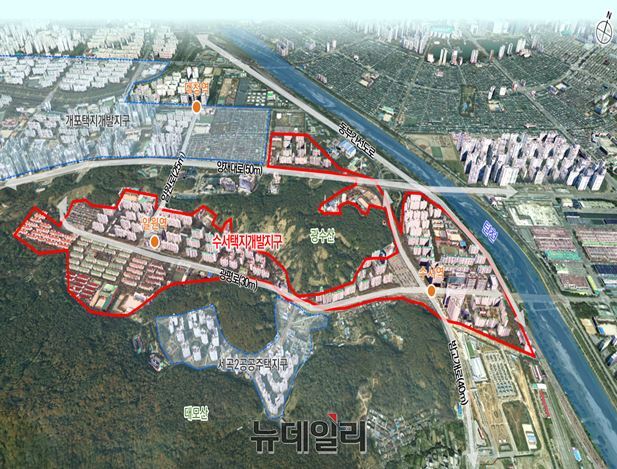 ▲ 수서 택비개발지구 위치도 ⓒ서울시