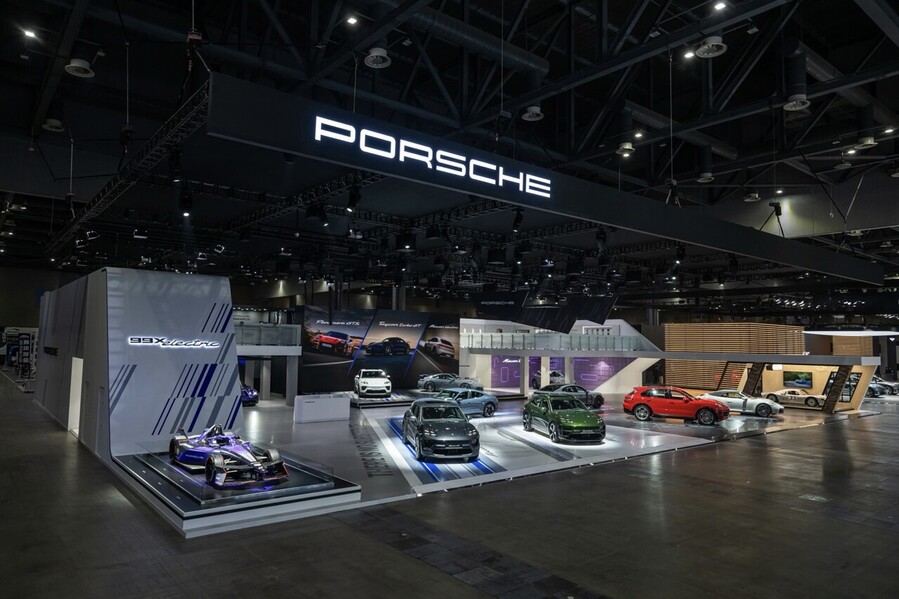 ▲ 포르쉐 코리아가 서울모빌리티쇼에 소개한 부스ⓒ포르쉐코리아