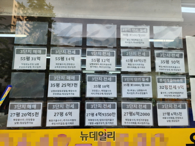 ▲ 목동신시가지아파트 인근 공인중개사무소=나광국 기자
