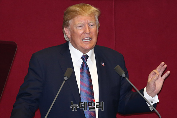▲ 도널드 트럼프 미국 대통령. ⓒ뉴데일리 DB