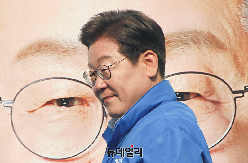 ▲ 이재명 더불어민주당 대선 후보. ⓒ서성진 기자.