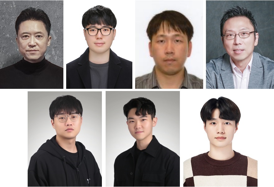 ▲ 연구진 사진(윗줄 왼쪽부터) 김용대 교수, 윤인수 교수, 김형식 교수, 김승주 교수 (아랫줄 왼쪽부터) 윤태식 연구원, 이용화 연구원, 정수환 연구원.ⓒKAIST