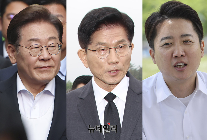 ▲ 6.3 대통령 선거 공식 선거운동 첫 주말인 17일 이재명 더불어민주당 후보, 김문수 국민의힘 후보, 이준석 개혁신당 후보각 각각 유세를 이어가고 있다.