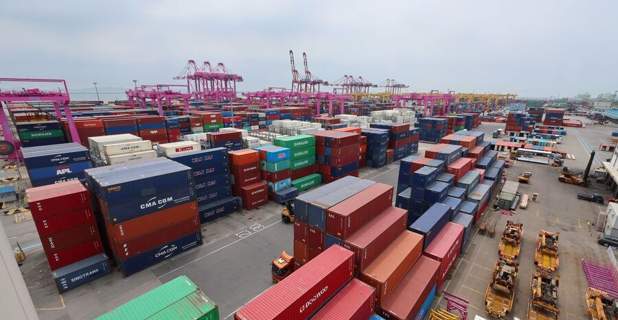 ▲ 인천 신항 컨테이너터미널 전경. ⓒ연합뉴스