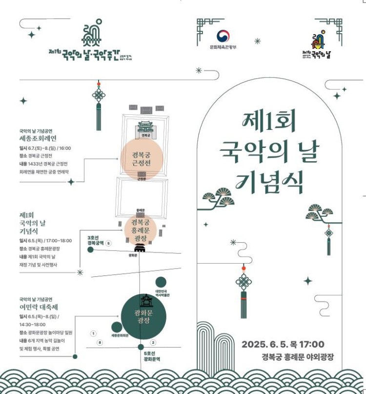 ▲ '제1회 국악의 날' 기념식 안내.ⓒ문체부