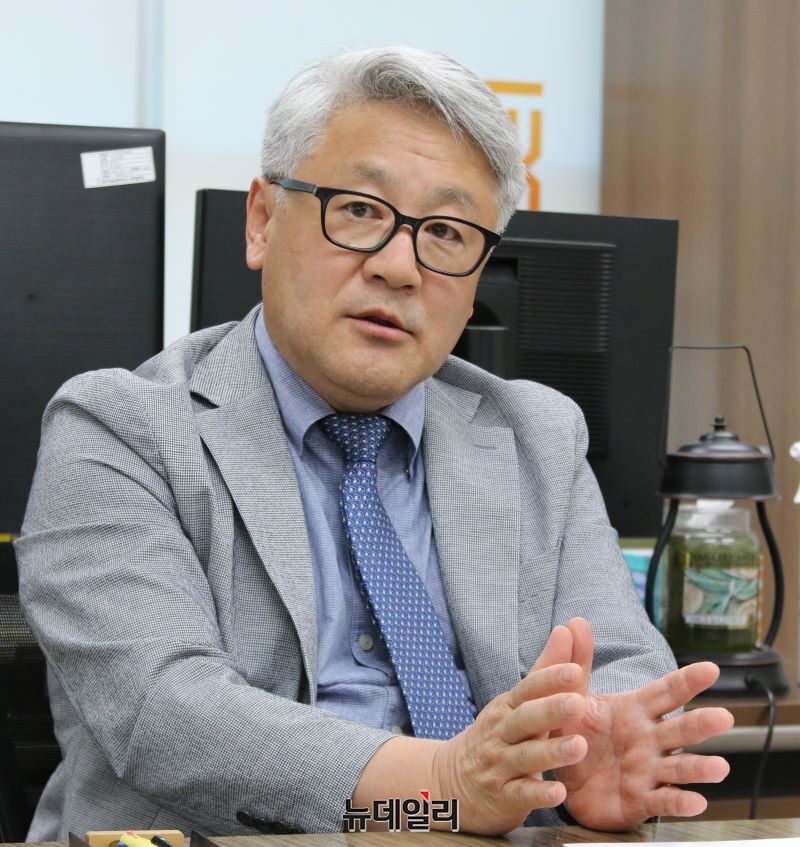 ▲ 이규만 한기대 RISE사업단장이 한기대가 가진 실무 중심 교육 역량과 협업 체계를 통해 충남의 지역 혁신을 선도하겠다는 의지를 밝히고 있다.ⓒ이길표 기자