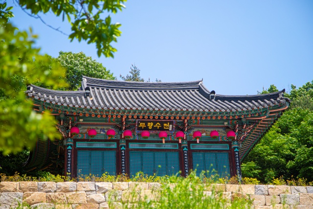 ▲ 한강과 임진강이 만나는 곳 ‘파주 검단사’. ⓒ경기관광공사 제공