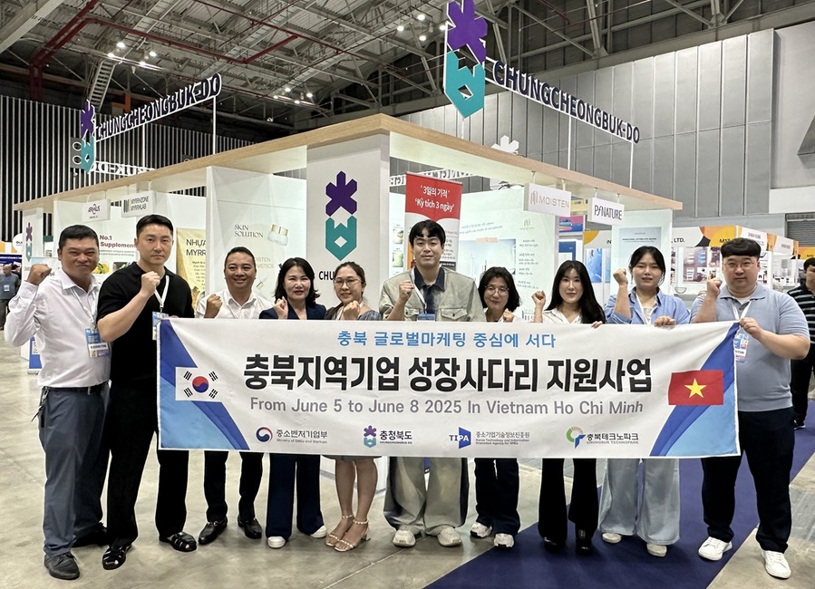 ▲ 충북테크노파크는 5~8일 베트남 호치민에서 개최하는 “2025 베트남 국제 프리미엄 소비재전(Vietnam International Premium Products Fair 2025)”에 충북수출유망 중소기업 7개사와 함께 참가한다.ⓒ충북TP
