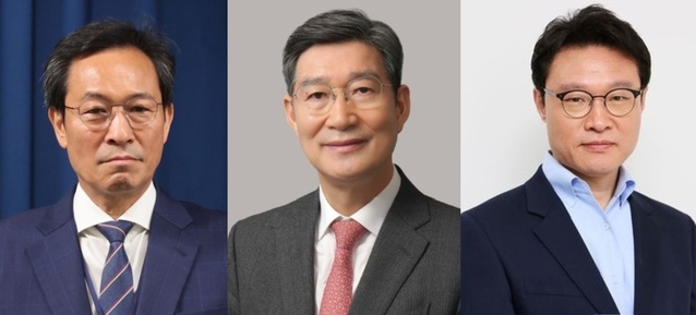 ▲ (사진 왼쪽부터) 우상호 전 더불어민주당 의원, 오광수 변호사, 이규연 전 JTBC 대표이사.ⓒ연합뉴스