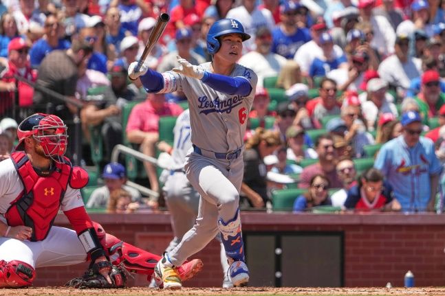 ▲ 다저스 김혜성이 MLB 진출 후 첫 3루타를 터뜨리며 맹활약을 펼쳤다.ⓒ뉴시스 제공