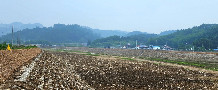 ▲ 괴산군 하천 재해복구사업 현장사진.ⓒ괴산군