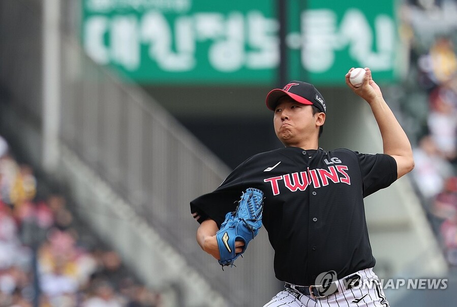 ▲ LG가 선발 송승기의 역투를 앞세워 키움을 무너뜨리며 리그 1위 자리를 고수했다.ⓒ연합뉴스 제공