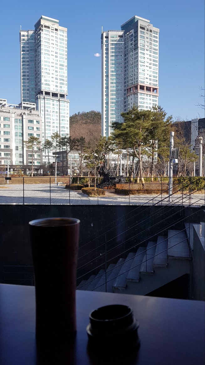 ▲ 스타벅스 대전엑스포점에서 조망한 외부 전경 ⓒ노재균 기자