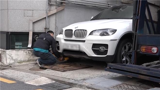 ▲ 자동차세 체납차량 견인 ⓒ서울시