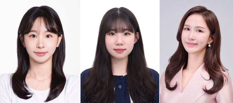 ▲ 한국엔터테인먼트산업학회 춘계학술대회에서 우수논문상을 수상한 상명대학교 예술대학 문화예술경영전공 4학년 심예림·이가현(왼쪽부터) 학생과 김현수 지도교수.ⓒ상명대