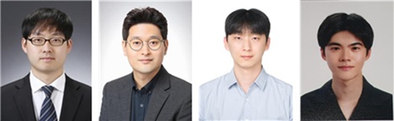 ▲ 왼쪽부터 정인환 교수, 장재영 교수, 김혁준 박사, 김상범 박사과정생.ⓒ한양대