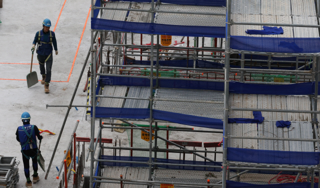 ▲ 서울 마포구 한 공사 현장 모습ⓒ연합뉴스