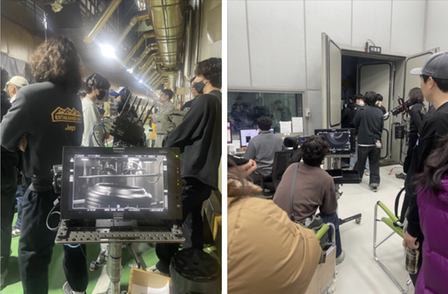 ▲ 한국타이어 R&D센터 한국테크노돔 촬영 현장. ©SM C&C 제공