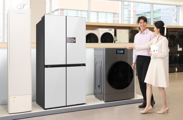 ▲ 삼성전자의 에어컨∙냉장고∙세탁기 제품 이미지.ⓒ삼성전자
