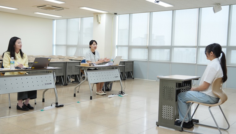 ▲ 모의면접 현장.ⓒ성신여대