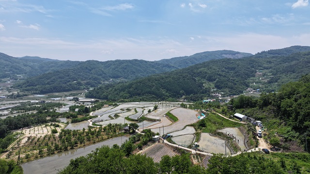 ▲ 상주 용포리 다락논 전경.ⓒ경북관관공사