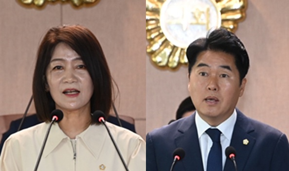 ▲ 왼쪽부터 양영자, 김기흥의원.ⓒ대덕구의회