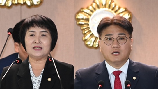 ▲ 왼쪽부터 박효서, 이준규 의원.ⓒ대덕구의회