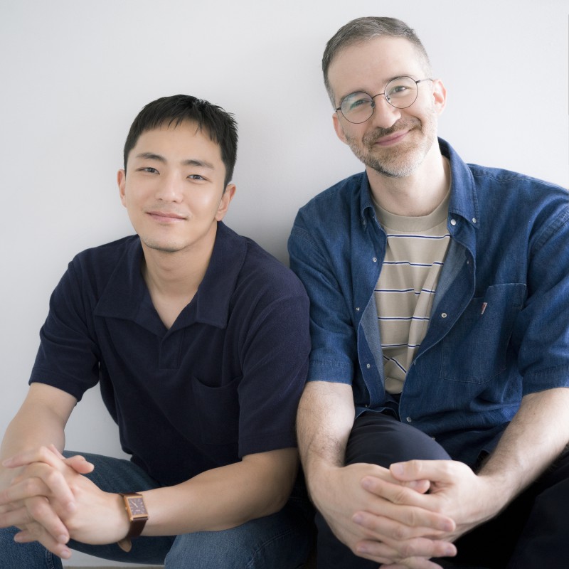 ▲ 박천휴와 윌 애런슨.ⓒNHN링크