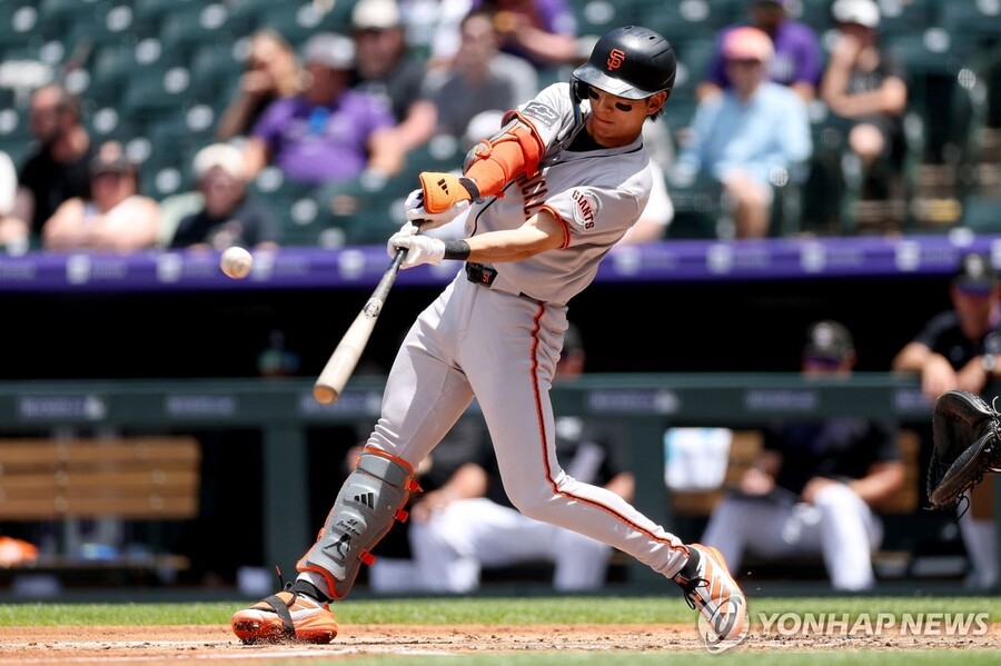 ▲ 샌프란시스코 이정후가 선발 출전해 무안타를 기록했고, 다저스의 김혜성은 결장했다.ⓒ연합뉴스 제공