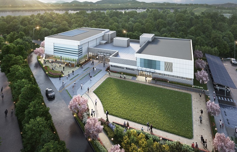 ▲ 광혜원 개방형 다목적체육관 조감도.ⓒ진천군