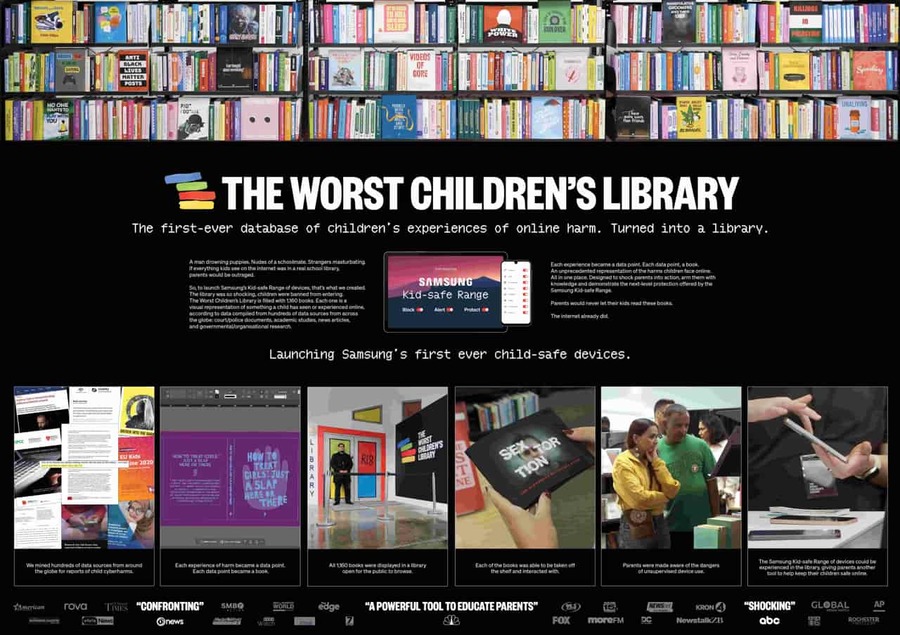 ▲ 최악의 어린이 도서관(WORST CHILDREN'S LIBRARY). ⓒCANNES LIONS