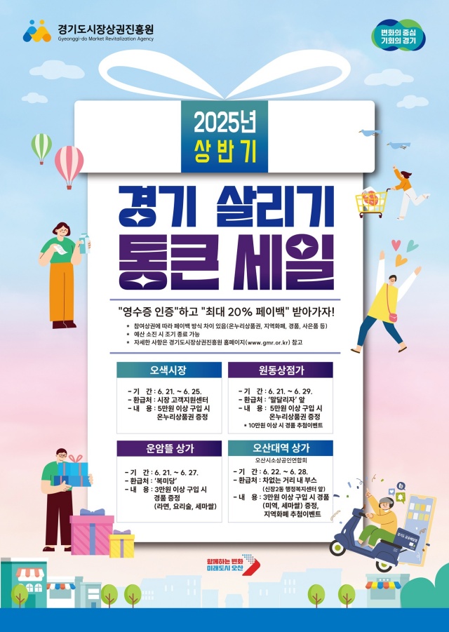 ▲ 경기 살리기 통큰세일 포스터ⓒ오산시 제공