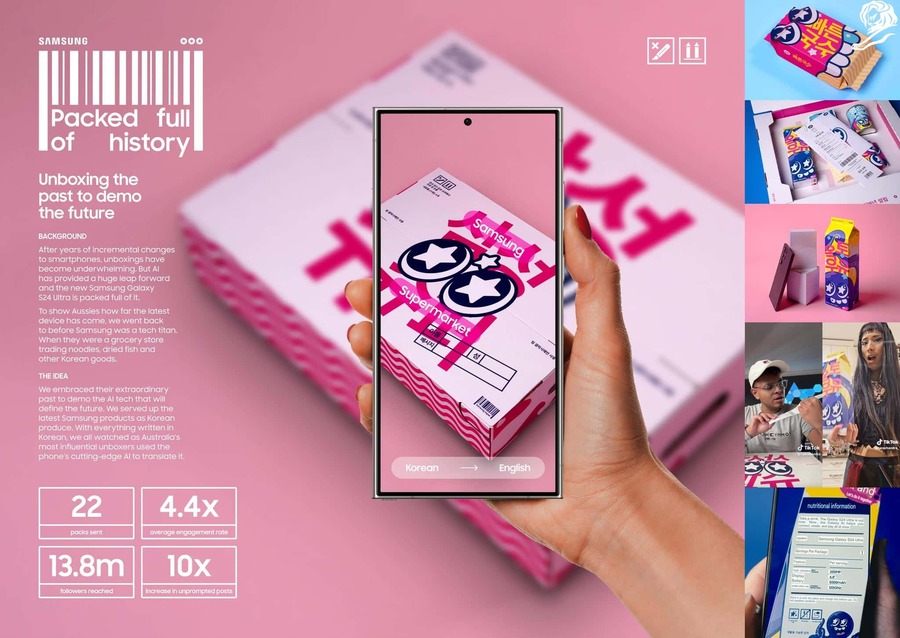 ▲ 팩드 풀 오브 히스토리(PACKED FULL OF HISTORY). ⓒCANNES LIONS