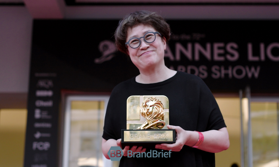 ▲ 김정아 이노션 부사장 겸 CCO. ©프랑스 칸 = 이준원 기자