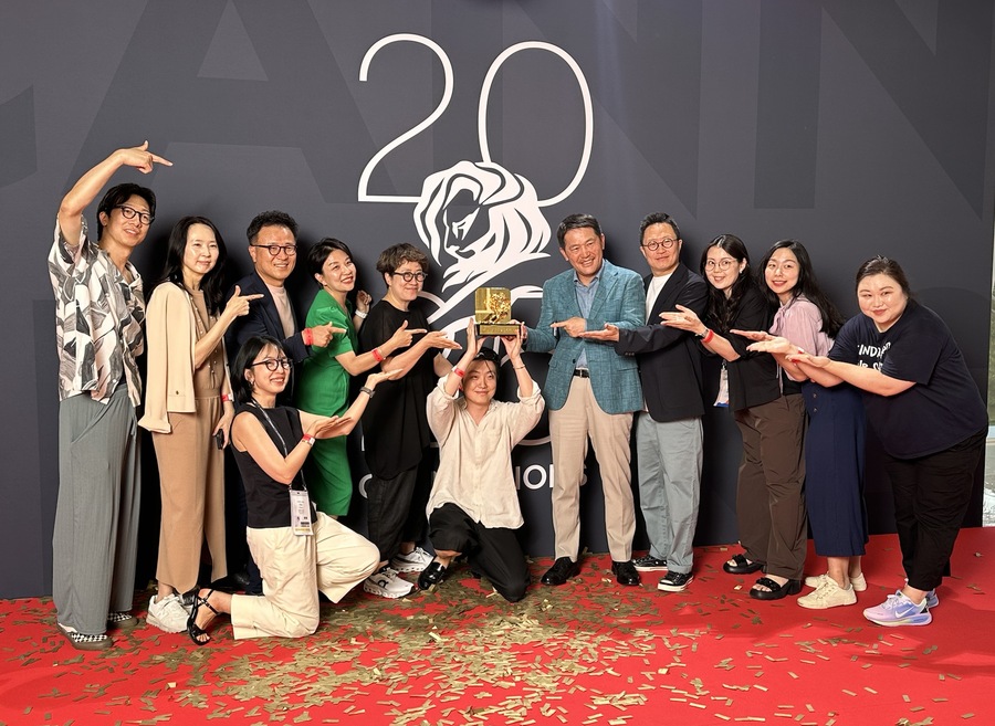 ▲ 이노션, 2025 칸라이언즈 엔터테인먼트 라이언즈 그랑프리 수상. ©프랑스 칸 = 김수경 기자